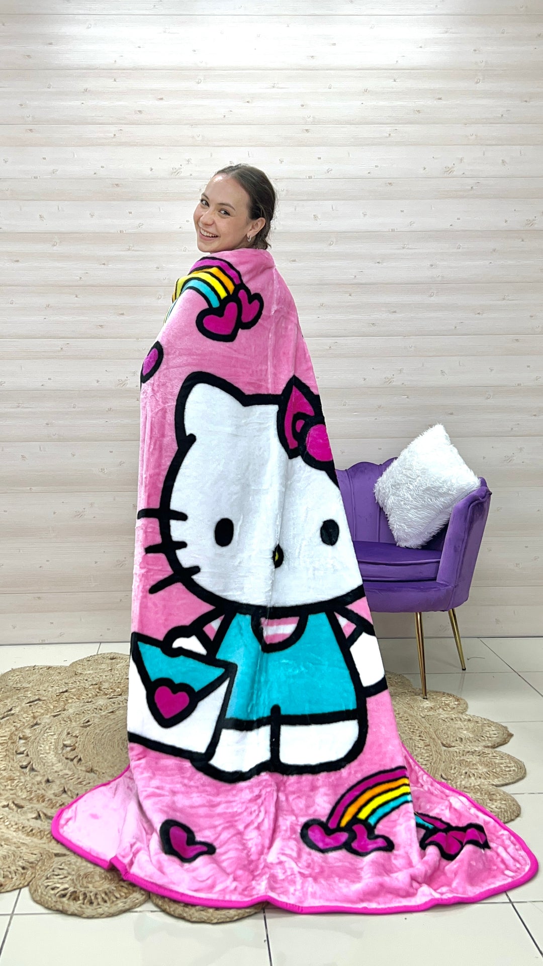 Cobija Hello Kitty Hearts