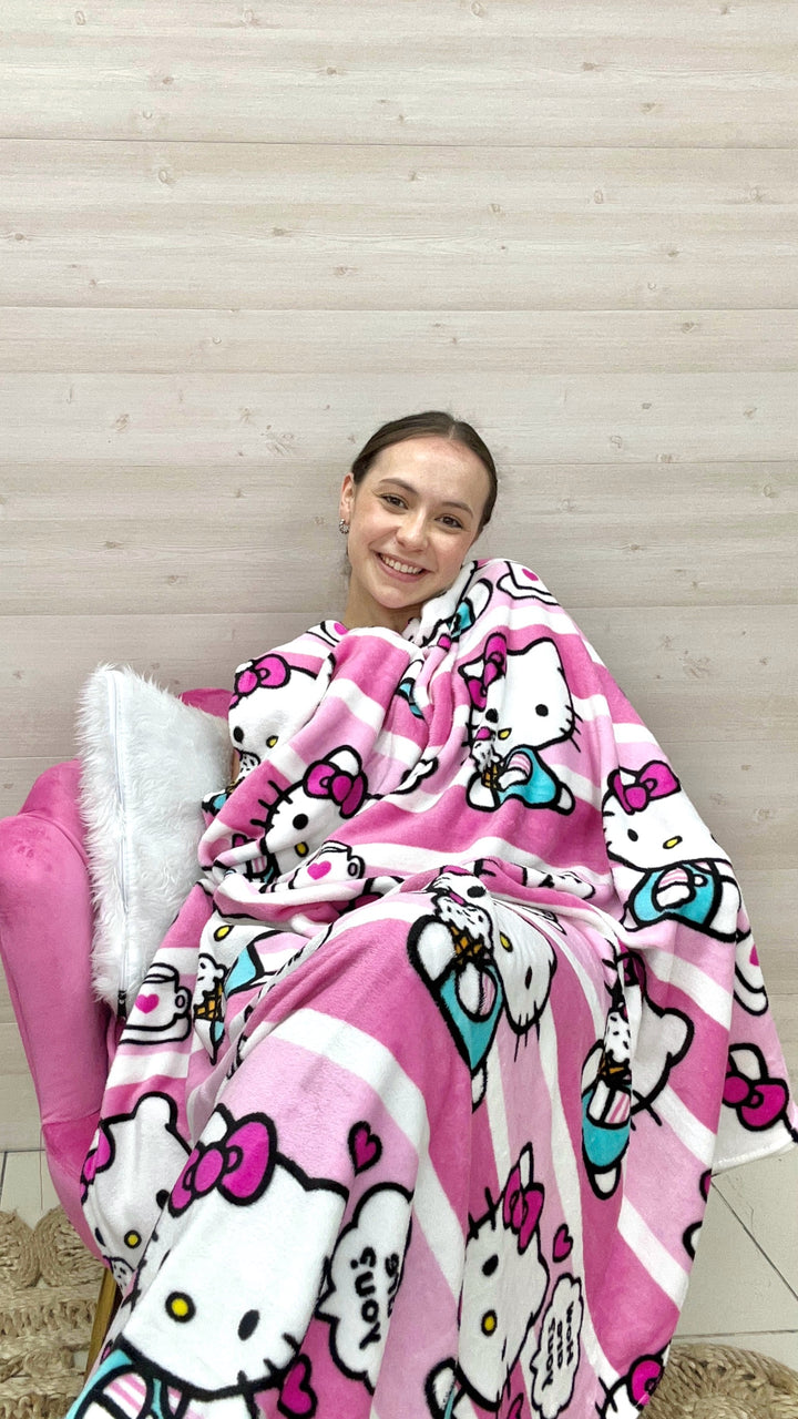 Cobija Hello Kitty Pink