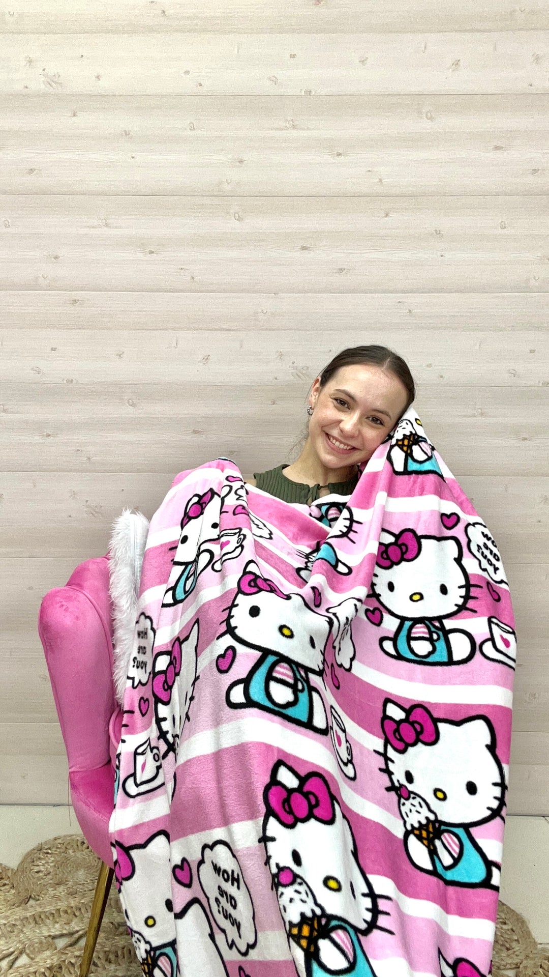 Cobija Hello Kitty Pink