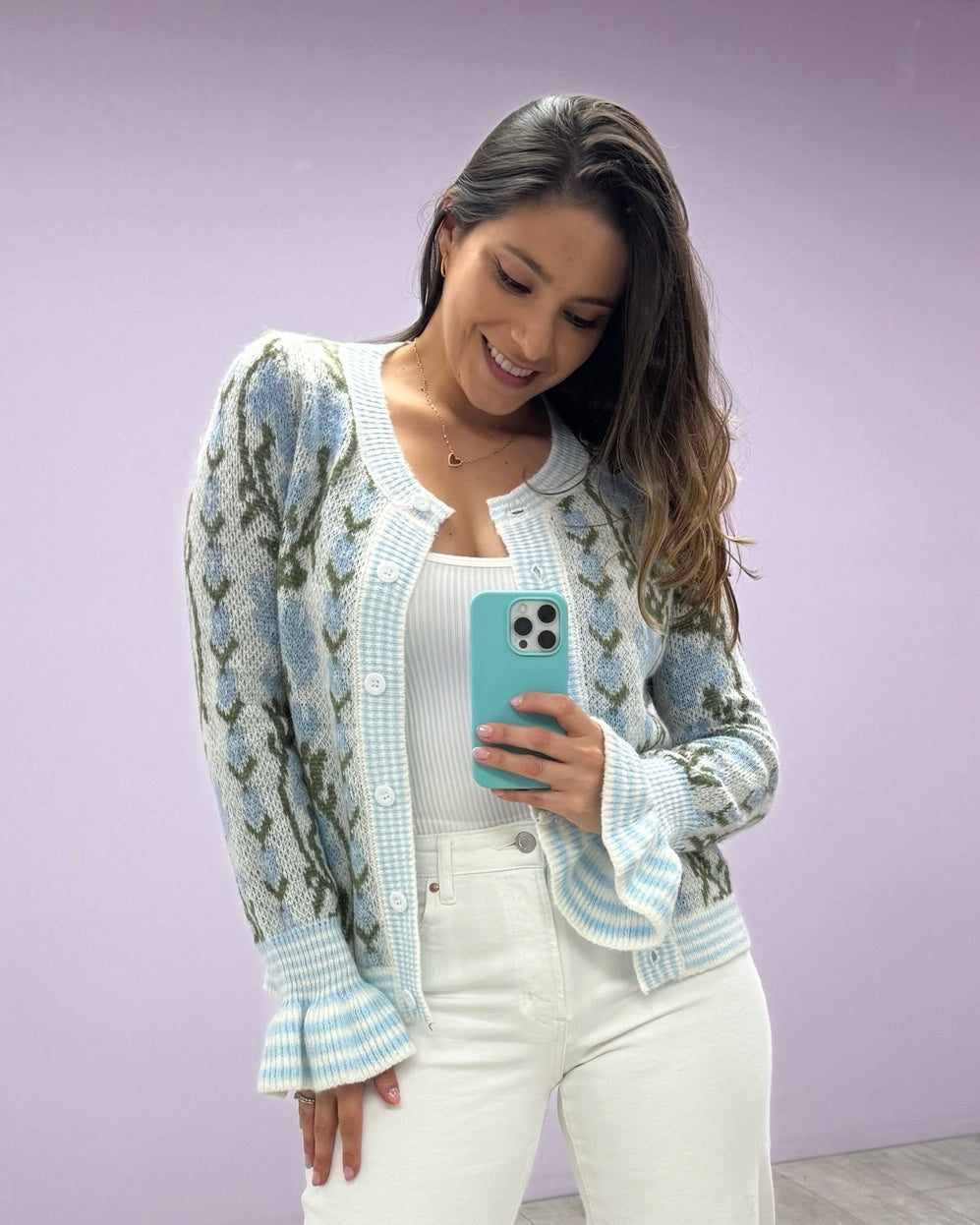 Cardigan Icy Bloom
