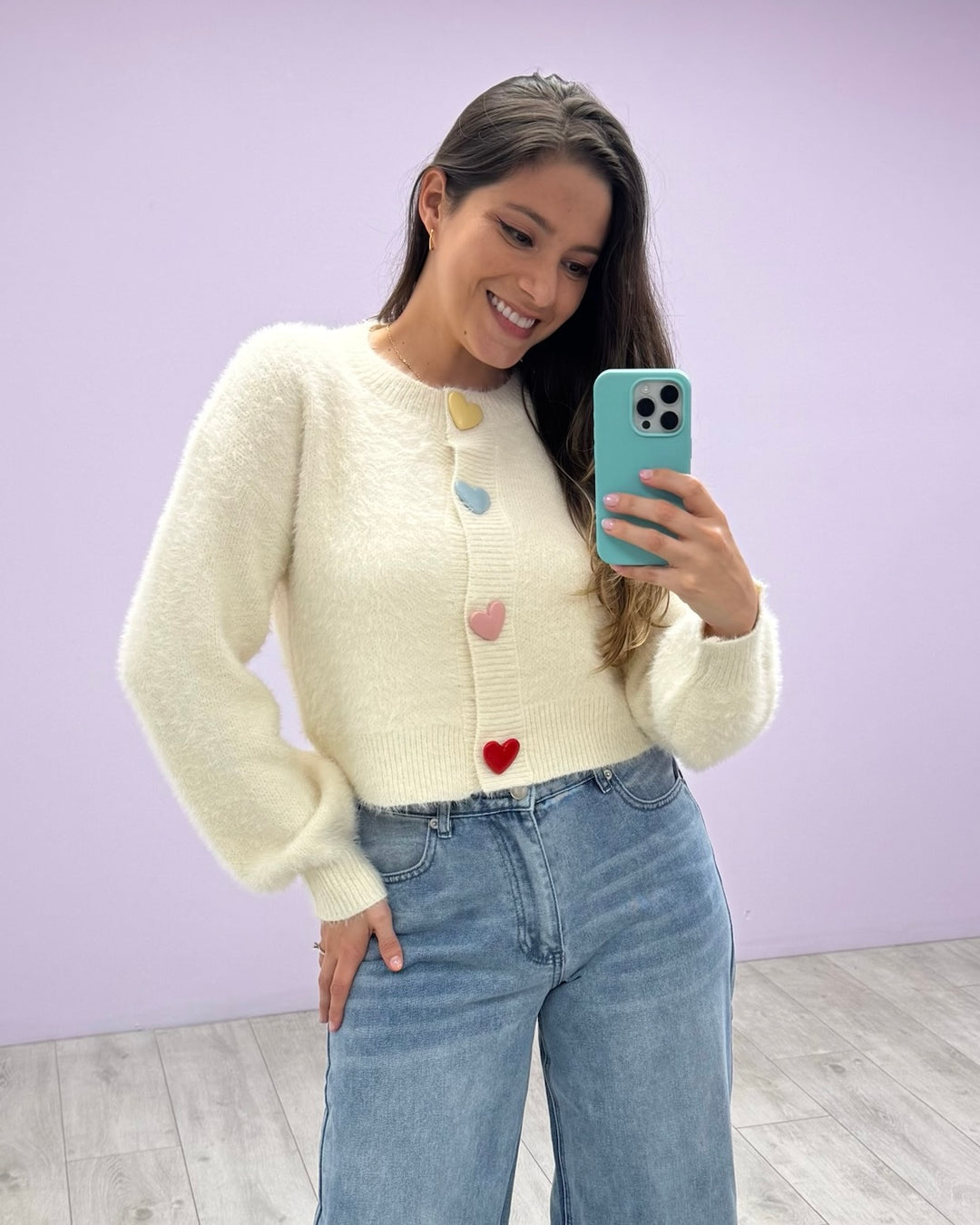 Cardigan Candy Hearts