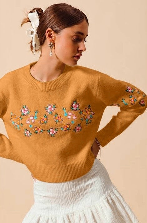 Sweater Honey Flower
