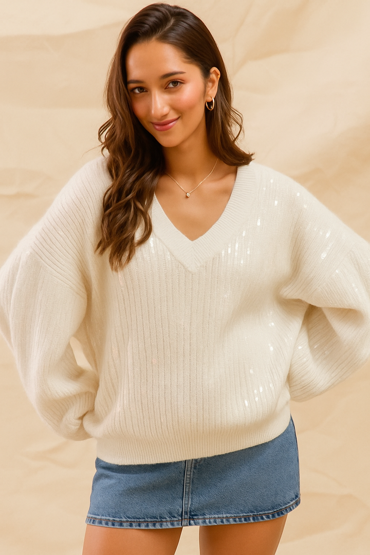 Sweater Frosty Glow White