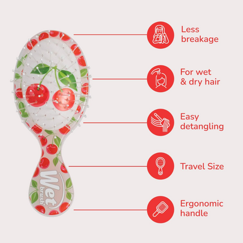 Cepillo Wet Brush Mini Detangler Cherry