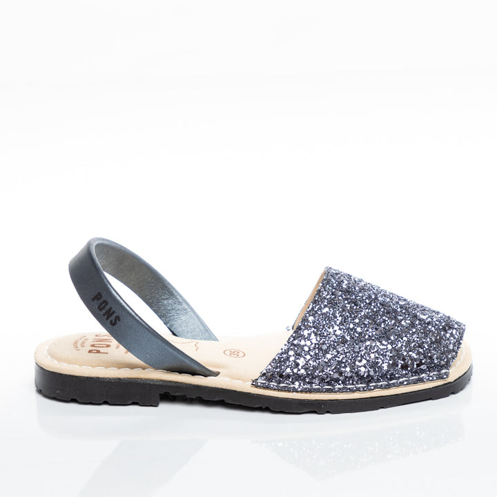 Sandalias Pons Lusaka Glitter Gris