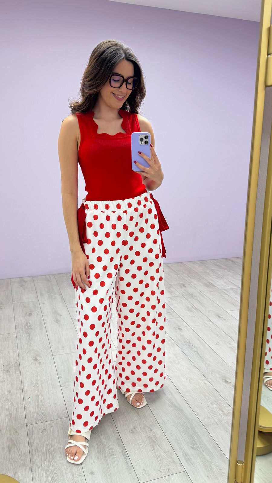 Pantalón Dotty Red