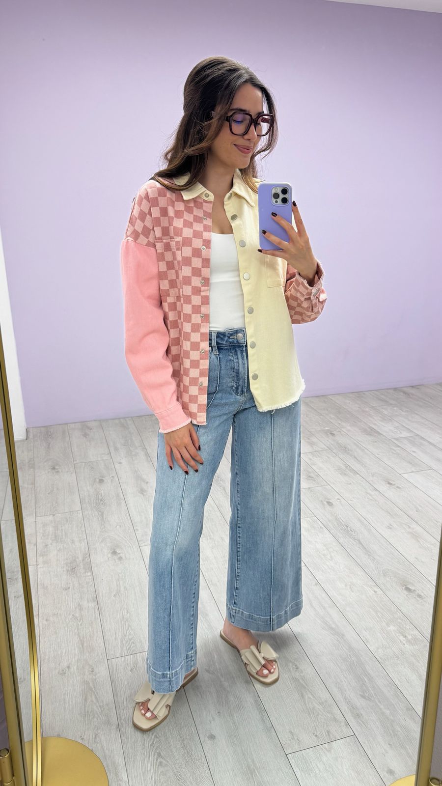 Jacket Rosy Checker
