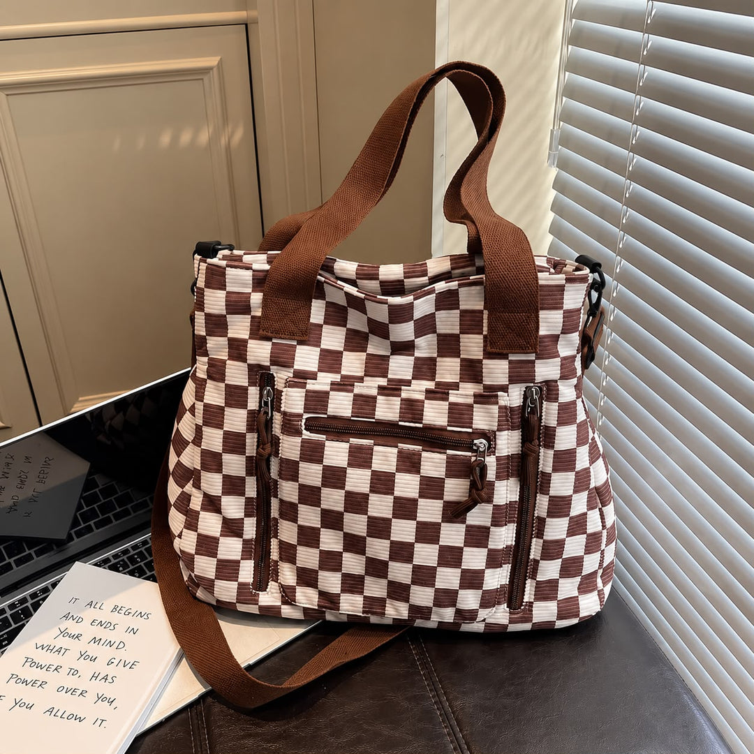 Bolso Pretty Check Coffee