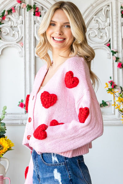 Cardigan Red Velvet Cake Pink