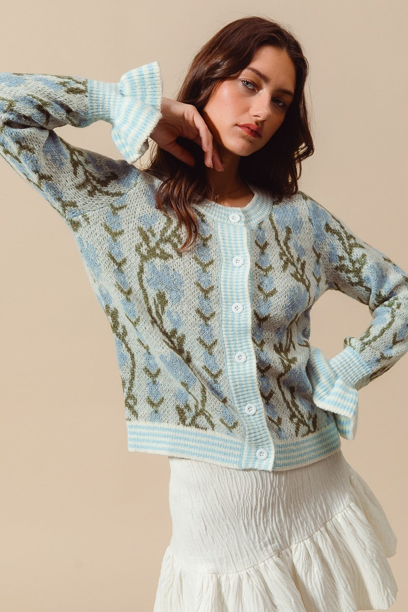 Cardigan Icy Bloom