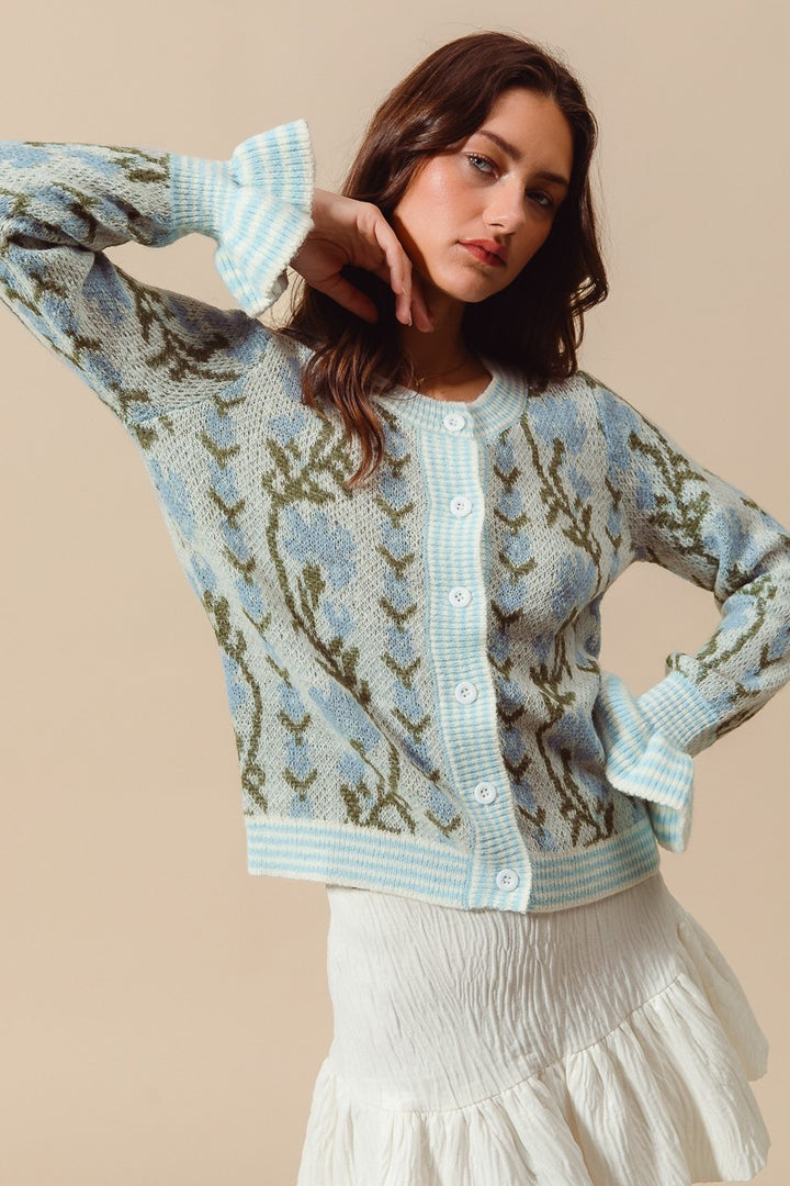 Cardigan Icy Bloom