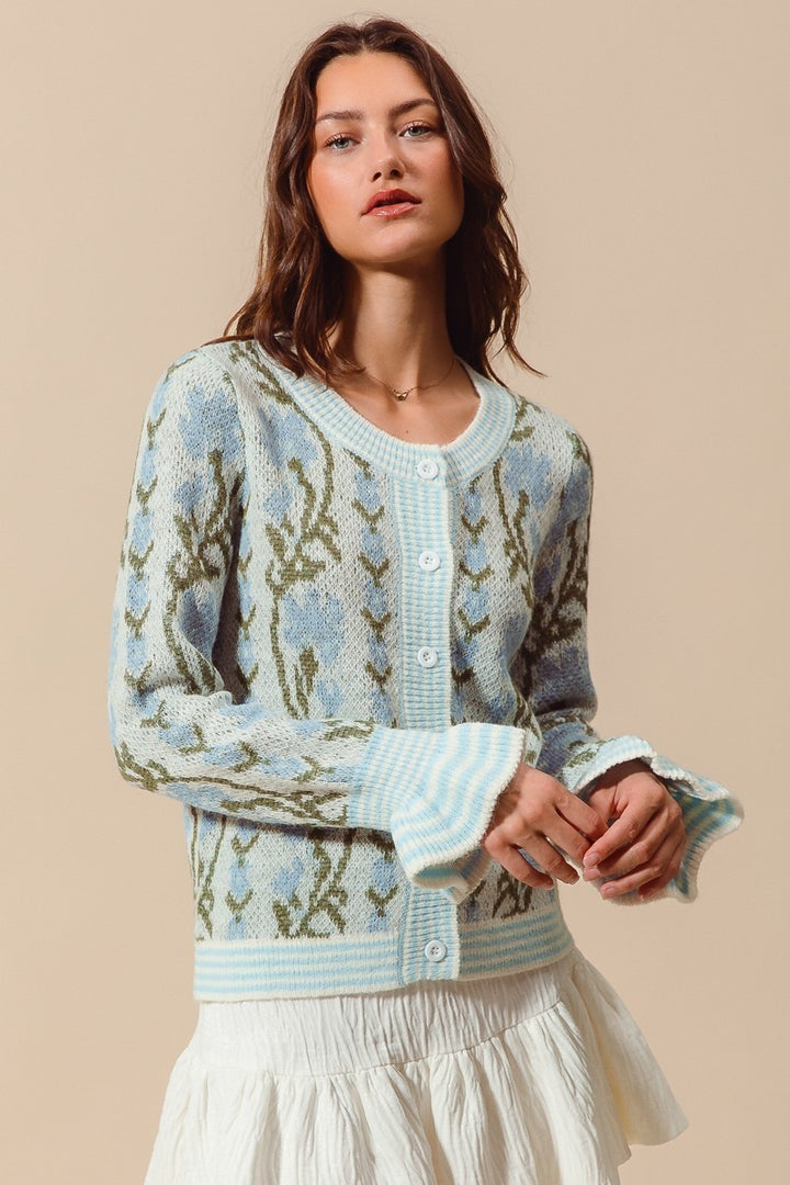 Cardigan Icy Bloom