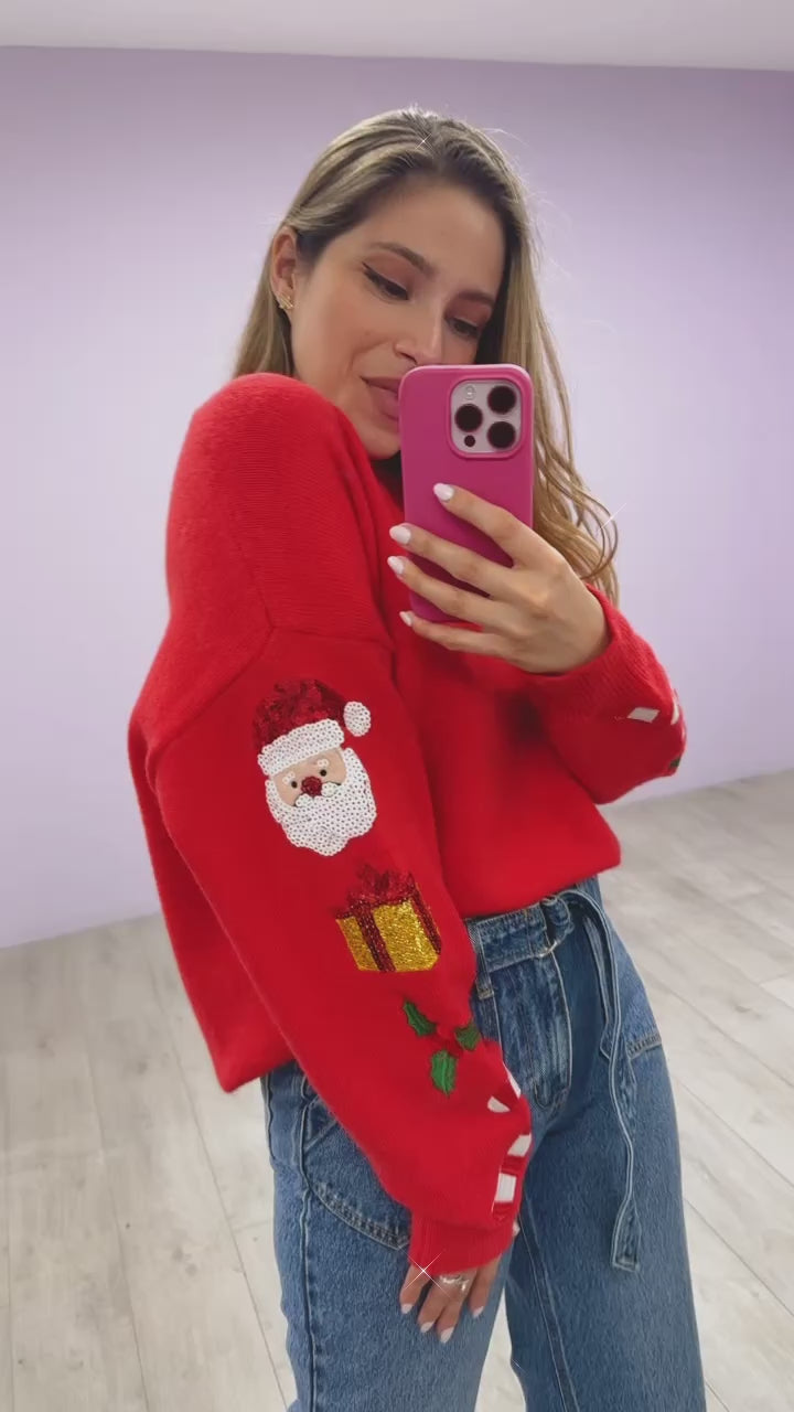 Sweater Christmas Spirit Rojo
