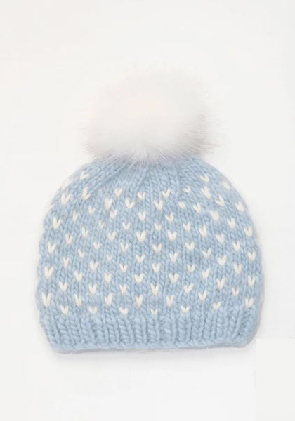 Beanie Mini Winnie Hearts Celeste
