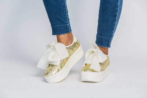 Tenis Lentejuelas Dorado
