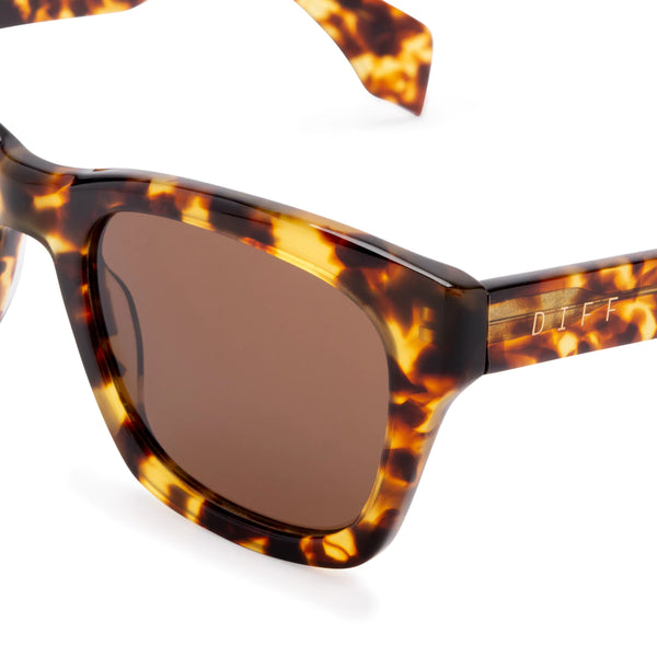 Dean- Amber Tortoise + Brown Polarized
